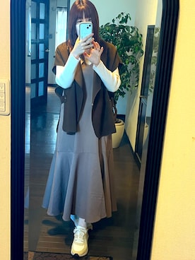 「アンブルネージュ」｜りせりせ☆さん（レディース・163cm）の春コーディネート
