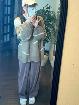 「apres jour（アプレジュール）のアイテム（帽子）」を使った、りせりせ☆さん（レディース・163cm）の春コーディネート
