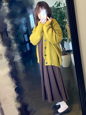 「AVAN LILY（アヴァンリリィ）のアイテム（ワンピース/ドレス）」を使った、りせりせ☆さん（レディース・163cm）の秋コーディネート