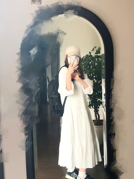 「apres jour（アプレジュール）のアイテム（帽子）」を使った、りせりせ☆さん（レディース・163cm）の夏コーディネート