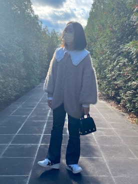 「Charles Chaton（シャルルシャトン）のアイテム（パンツ）」を使った、みゆうさん（レディース・151cm）の秋コーディネート