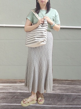 「DAISO（DAISO）のアイテム（リング）」を使った、こあらさん（レディース・159cm）の夏コーディネート