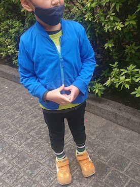 「JUNK STORE（ジャンクストアー）のアイテム」を使った、こあらさん（キッズ・100cm）の春コーディネート