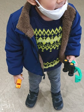 こあらさん(キッズ・100cm)の冬コーディネート