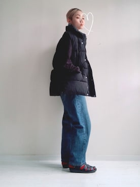 「ENLIKE（エンリケ）のアイテム（ジャケット/アウター）」を使った、saccoさん（レディース・163cm）の春コーディネート