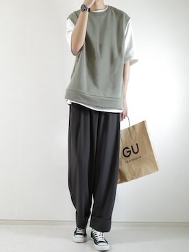 もくさん（メンズ・178cm）の春コーディネート