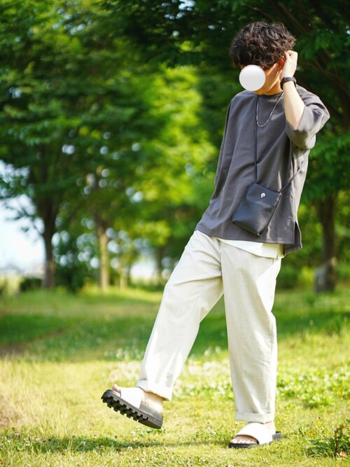 もく Attachmentのtシャツ カットソーを使ったコーディネート Wear