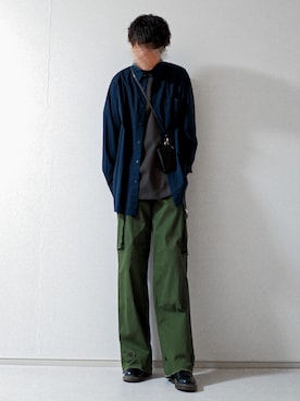 「LIDNM（リドム）のアイテム（財布/小物）」を使った、もくさん（メンズ・178cm）の秋コーディネート