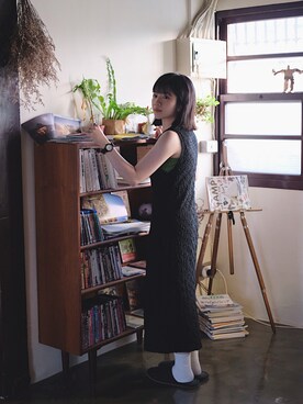 「アイテム（リング）」を使った、Ying Yuさん（レディース・156cm・20代）の秋コーディネート