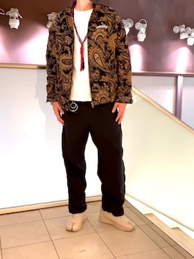 「A4A（エーフォーエー）のアイテム（ブルゾン）」を使った、yk@さん（メンズ・178cm）の秋コーディネート