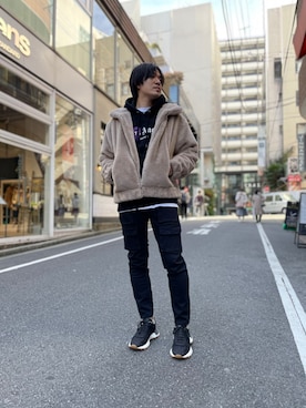 「LUSOR（ルーソル）のアイテム（ジャケット/アウター）」を使った、yk@さん（メンズ・178cm）の冬コーディネート