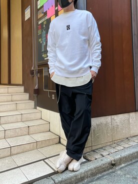 「A4A（エーフォーエー）のアイテム（スウェット）」を使った、yk@さん（メンズ・178cm）の秋コーディネート