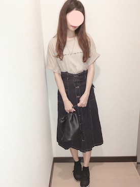 「MATCH&more（マッチアンドモア）のアイテム」を使った、yuuさん（レディース・164cm）の秋コーディネート