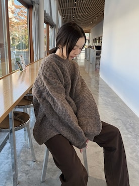 「アイテム（スリッポン）」を使った、sonさん（レディース・159cm）の秋コーディネート