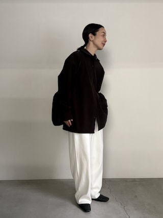 「select MOCA by son(セレクトモカバイソン)のコーデュロイオーバーシャツ【by SON】(シャツ/ブラウス)」を使った、sonさん(レディース・161cm)の秋コーディネート