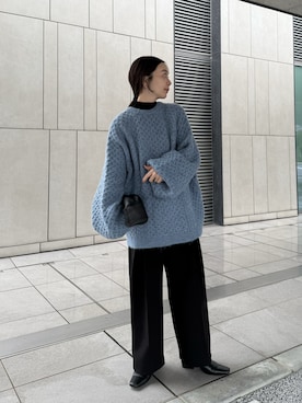 「アイテム（スリッポン）」を使った、sonさん（レディース・159cm）の秋コーディネート