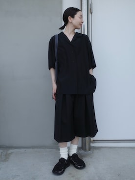 「KEEN（キーン）のUNEEK / ユニーク/ レディース スニーカーサンダル（サンダル、ブラック系）」を使った、sonさん（レディース・161cm）の夏コーディネート