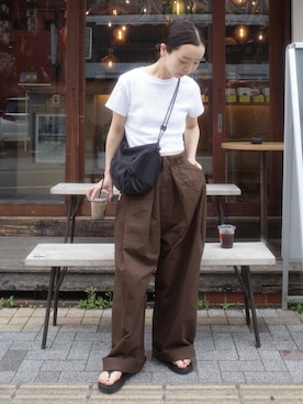 「feepur（フェピュール）のアイテム」を使った、sonさん（レディース・161cm）の夏コーディネート