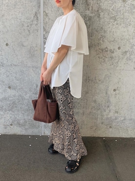 「NOMINE（ノミネ）のアイテム」を使った、sonさん（レディース・159cm）の春コーディネート