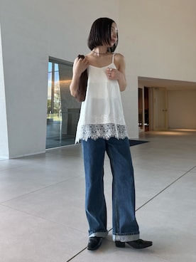 「アイテム（キャミソール）」を使った、sonさん（レディース・161cm）の春コーディネート