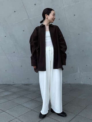 「select MOCA by son(セレクトモカバイソン)のコーデュロイオーバーシャツ【by SON】(シャツ/ブラウス)」を使った、sonさん(レディース・161cm)の秋コーディネート