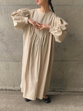 「INTER FACTORY（インターファクトリー）のアイテム（ワンピース/ドレス）」を使った、sonさん（レディース・159cm）の春コーディネート