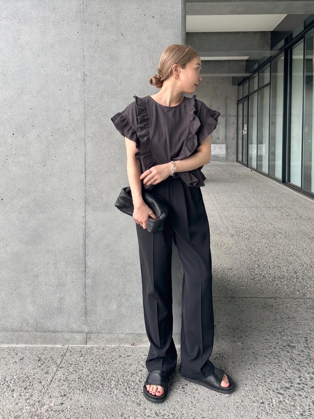 LAATO（ラート）の「frill frill t-shirts（Tシャツ/カットソー