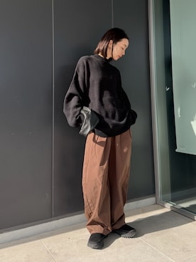 「select MOCA by son（セレクトモカバイソン）のアイテム」を使った、sonさん（レディース・159cm）の冬コーディネート