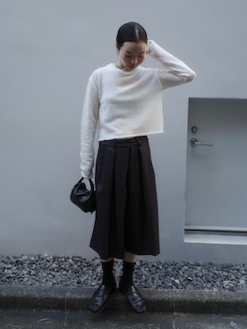 「anuke（アンヌーク）のアイテム」を使った、sonさん（レディース・161cm）の秋コーディネート