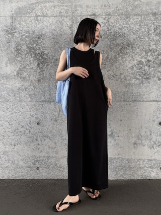「select MOCA by son(セレクトモカバイソン)の【サイズ展開あり】アメスリレイヤードワンピースセット(ワンピース)」を使った、sonさん(レディース・161cm)の春コーディネート