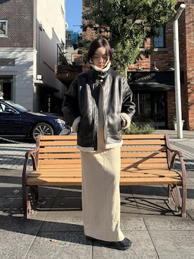 「アイテム（ワンピース/ドレス）」を使った、sonさん（レディース・159cm）の秋コーディネート