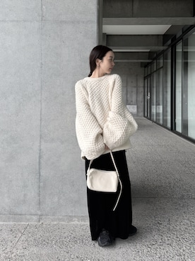 「アイテム（スカート）」を使った、sonさん（レディース・159cm）の秋コーディネート