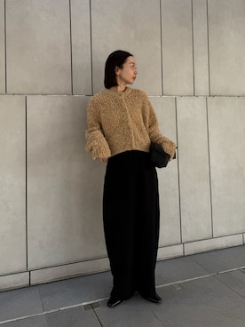 「アイテム（スリッポン）」を使った、sonさん（レディース・159cm）の冬コーディネート