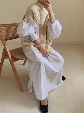 「INTER FACTORY（インターファクトリー）のアイテム（ワンピース/ドレス）」を使った、sonさん（レディース・159cm）の秋コーディネート