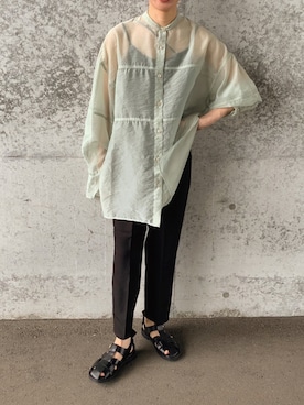 「CLANE（クラネ）のアイテム（キャミソール）」を使った、sonさん（レディース・159cm）の夏コーディネート