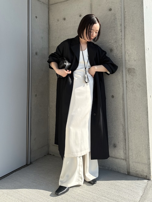 「TODAYFUL（トゥデイフル）のWool100% Spring Coat（トレンチコート）」を使った、sonさん（レディース・161cm）の春コーディネート