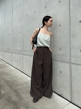 「アイテム（キャミソール）」を使った、sonさん（レディース・159cm）の秋コーディネート