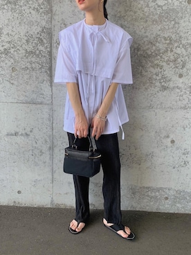 「feepur（フェピュール）のアイテム（パンツ）」を使った、sonさん（レディース・159cm）の夏コーディネート