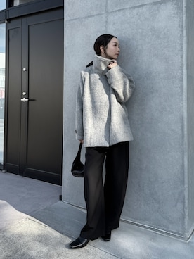 「アイテム（スリッポン）」を使った、sonさん（レディース・159cm）の冬コーディネート