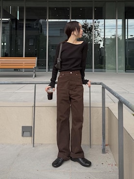 「アイテム（ニット/セーター）」を使った、sonさん（レディース・159cm）の秋コーディネート