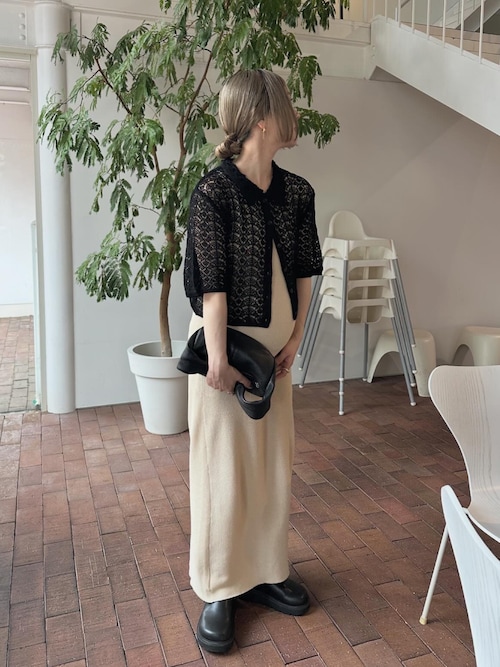 モカサン　ジュンコシマダ コットンレース ボレロジャケット　1 レースボレロジャケット《2025spring catalog item》｜テチチの