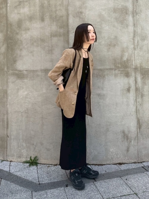 セール】【サイズ展開あり】2WAYアメリカンスリーブロングニット