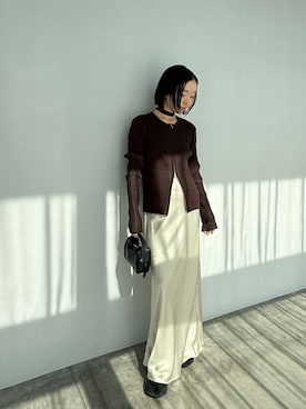 「YENNA（イェンナ）のアイテム」を使った、sonさん（レディース・161cm）の春コーディネート