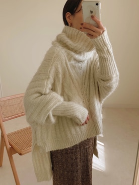 「LA BELLE ETUDE（ラベルエチュード）のアイテム（トップス）」を使った、sonさん（レディース・159cm）の秋コーディネート