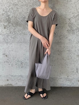 「TRIANGLE PALETTE（トライアングルパレット）のアイテム（ワンピース/ドレス）」を使った、sonさん（レディース・159cm）の夏コーディネート