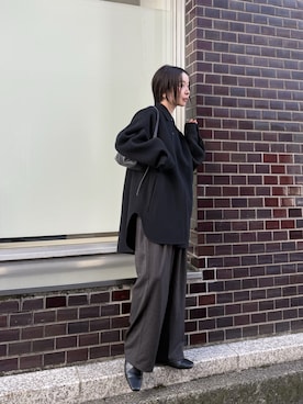 「アイテム（スリッポン）」を使った、sonさん（レディース・159cm）の秋コーディネート