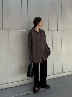 「アイテム（ハンドバッグ）」を使った、sonさん（レディース・159cm）の秋コーディネート
