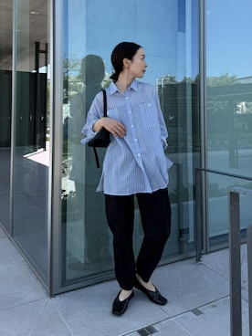 「アイテム（シャツ/ブラウス）」を使った、sonさん（レディース・159cm）の秋コーディネート