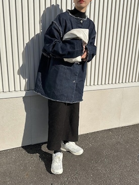 「select MOCA（セレクトモカ）のアイテム（ジャケット/アウター）」を使った、sonさん（レディース・159cm）の冬コーディネート