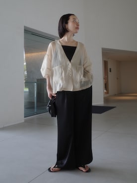 「TODAYFUL（トゥデイフル）のアイテム」を使った、sonさん（レディース・161cm）の夏コーディネート